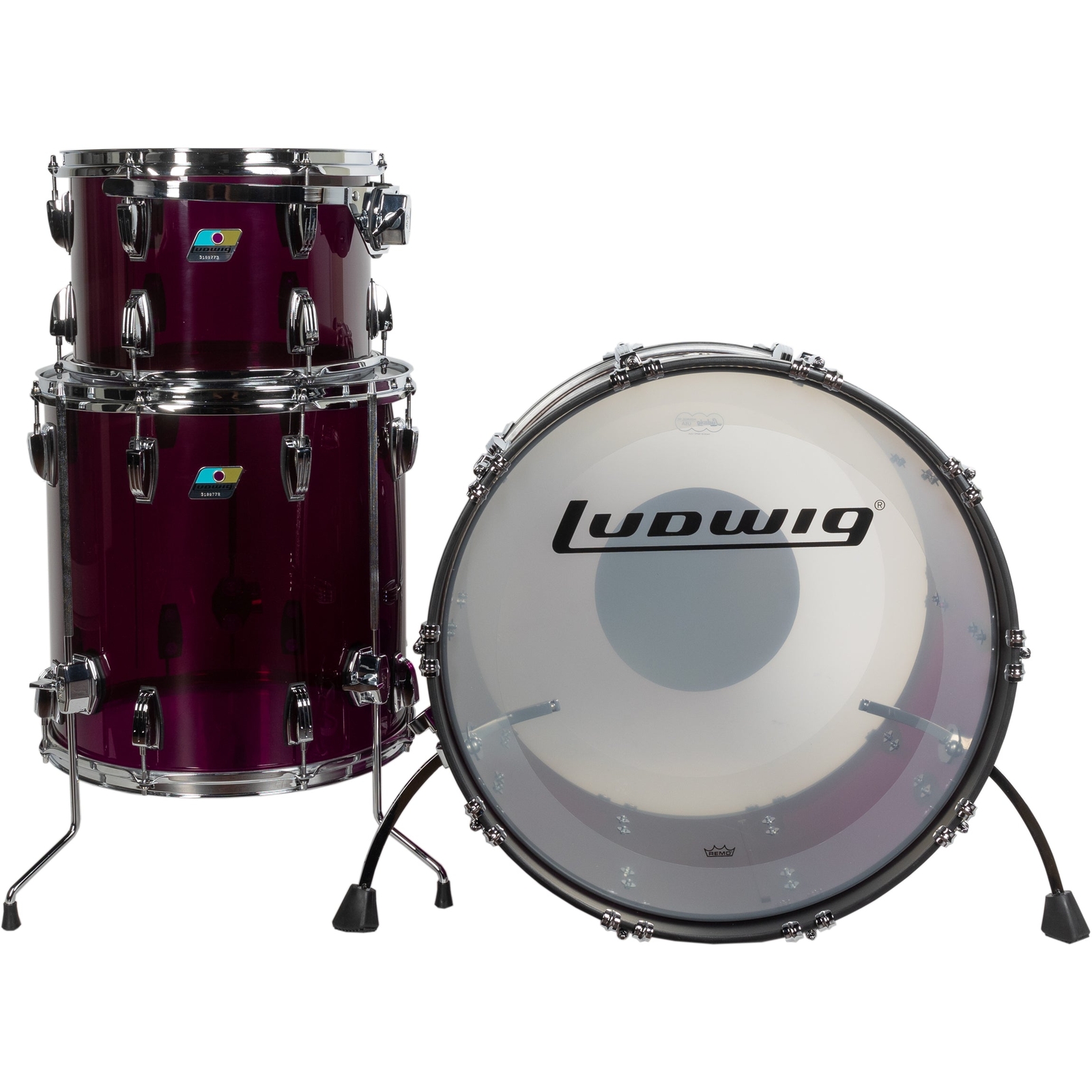 Набор ракушек Ludwig Limited Edition Vistalite из 3 предметов - фиолетовый
