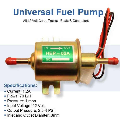 Bomba de combustible electrónica de 12 V 2,5-4 psi baja presión para camión automóvil universal de 12 voltios - Imagen 3 de 12