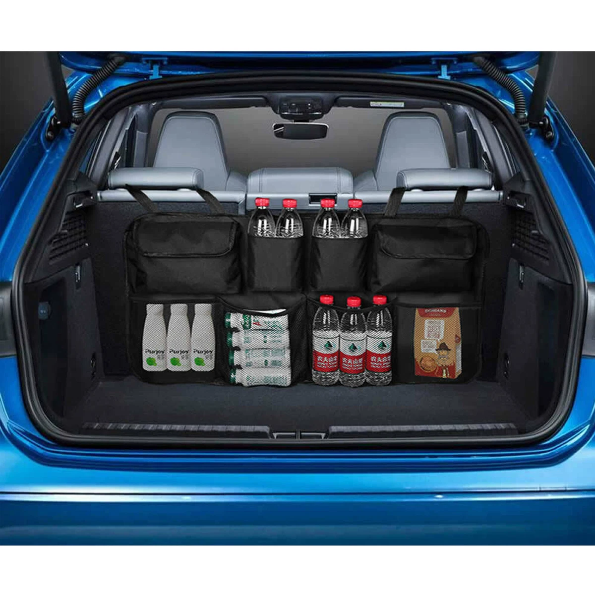 CAR BOOT ORGANISER TIDY BACK SEAT STORAGE BAG HANGING POCKET