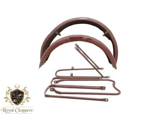 ARIEL WNG MODEL FRONT AND REAR RAW STEEL MUDGUARD SET WITH STAYS |Fit For - Bild 1 von 4