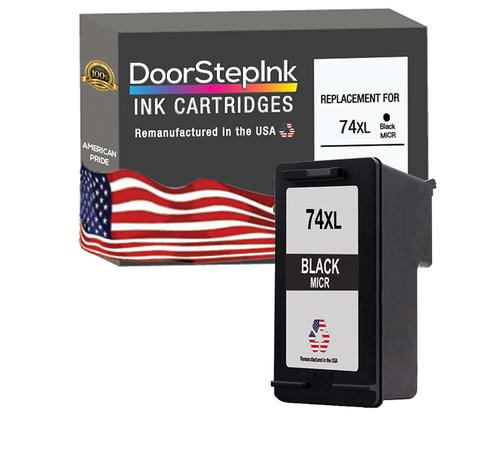 DoorStepInk Compatible Ink Cartridges For HP 74XL Black MICR-USA - Picture 1 of 6