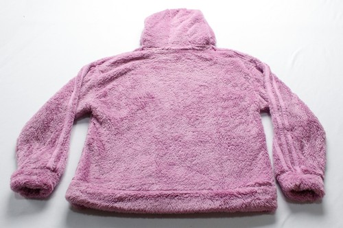 Adidas Girl's Cozy Furry Sherpa Hooded Pullover CG2 Light Purple Size XL NWT - Picture 4 of 5