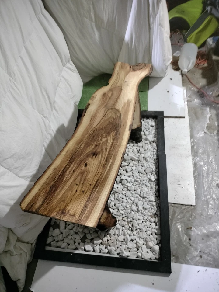 Banco de madera de roble rústico Foto 3 de 4