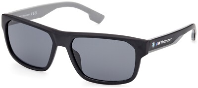 Motorsport BS0019 02D Matte Black Polarized Rectangle Sunglasses Frame 59-16-140