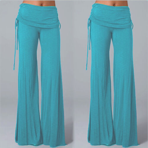 New hot selling loose flared pants, popular wide leg long pants for women - Picture 3 of 31