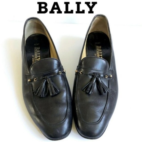 BALLY Vintage Classic Black Mens Loafer w Tassels… - image 1