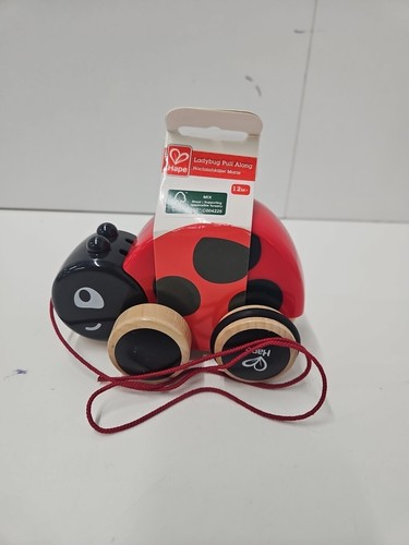 Hape Pull Along Marienkäfer - Nagelneu & Versiegelt