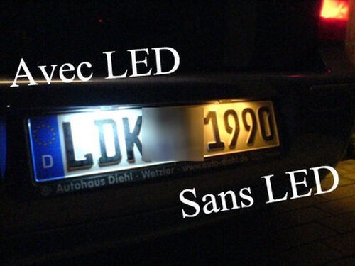 Para Mini Cooper R55 Clubman S D 2 Bombillas LED Blanco Matrícula - Imagen 2 de 4