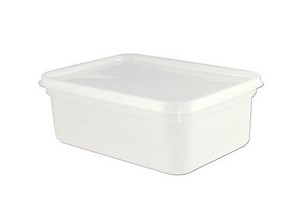 5cm litre rectangular tub lid container ice cream storage