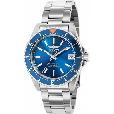 Invicta Women's Watch Pro Diver Automatic Blue Dial Silver Tone Bracelet 36799