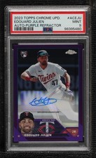 2023 Chrome Update Purple Refractor 197/250 Edouard Julien PSA 9 MINT Auto 0e2x