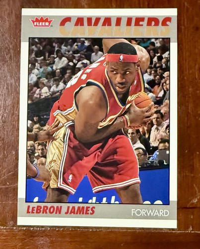 LeBron James 2007-08 Fleer #87R-66 Retro 1987-88 HOF Lakers Cavaliers Goat MVP - Bild 1 von 2