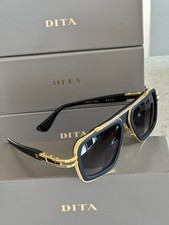 DITA LXN-EVO Men's Square Sunglasses -SKU: DTS403-A-01-Color: Matte Black - Yell