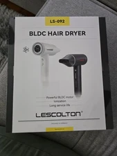 New sealed LESCOLTON Lightweight Ionic Hair dryer - Iron gray 110,000 RPM