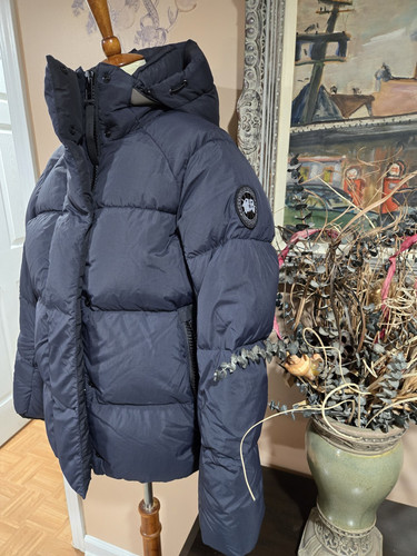 (Neu mit Etikett) Canada Goose Damen Junction Parka, Navy, Gr. M, Black Label - Bild 2 von 17