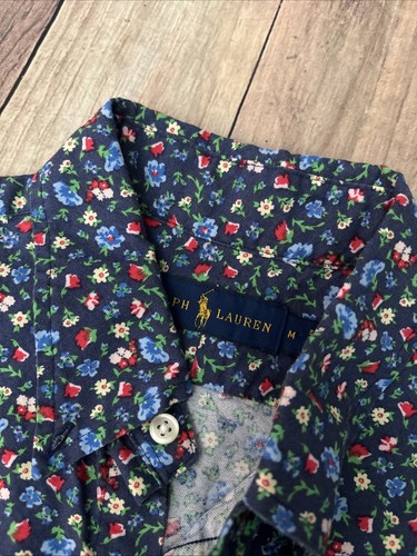 Camisa Top Para Hombre Ralph Lauren Manga Corta Con Botones Talla Mediana BONITA - Imagen 3 de 5