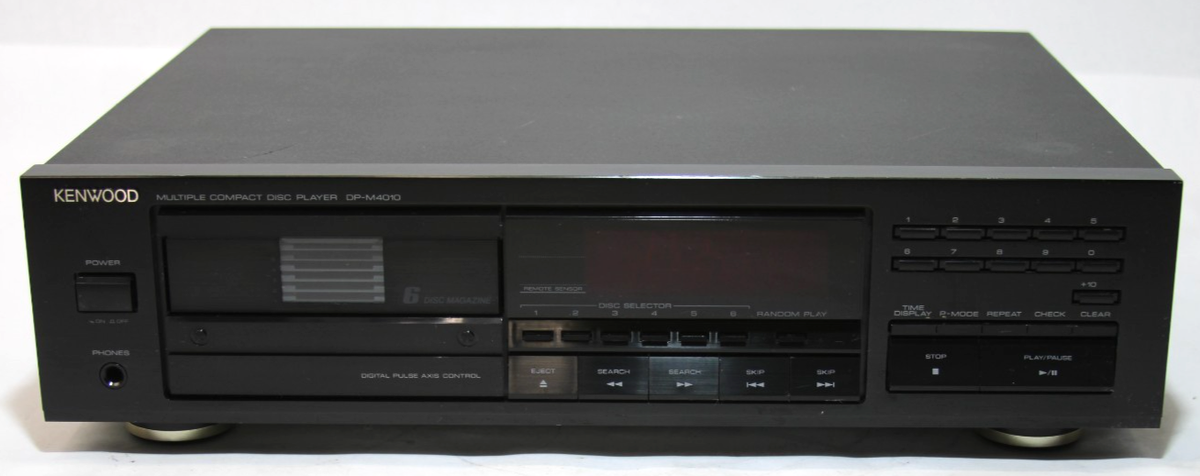 Vintage Kenwood 6 Disc Magazine CD Player Changer Dp-m4010