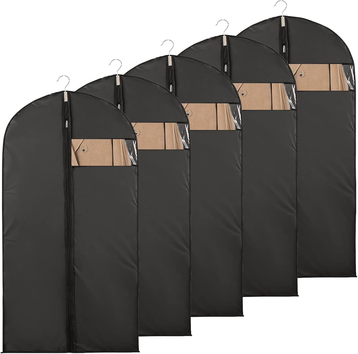 Clothes Covers 5 Pcs 60X100Cm Suit Bags Suit Covers Dust Proof Garment Bags Men