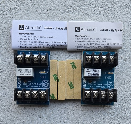 Altronix RBSN Relay Module 12 or 24 VDC DPDT Contacts, New Open Box, *Lot Of 2* - Picture 4 of 7