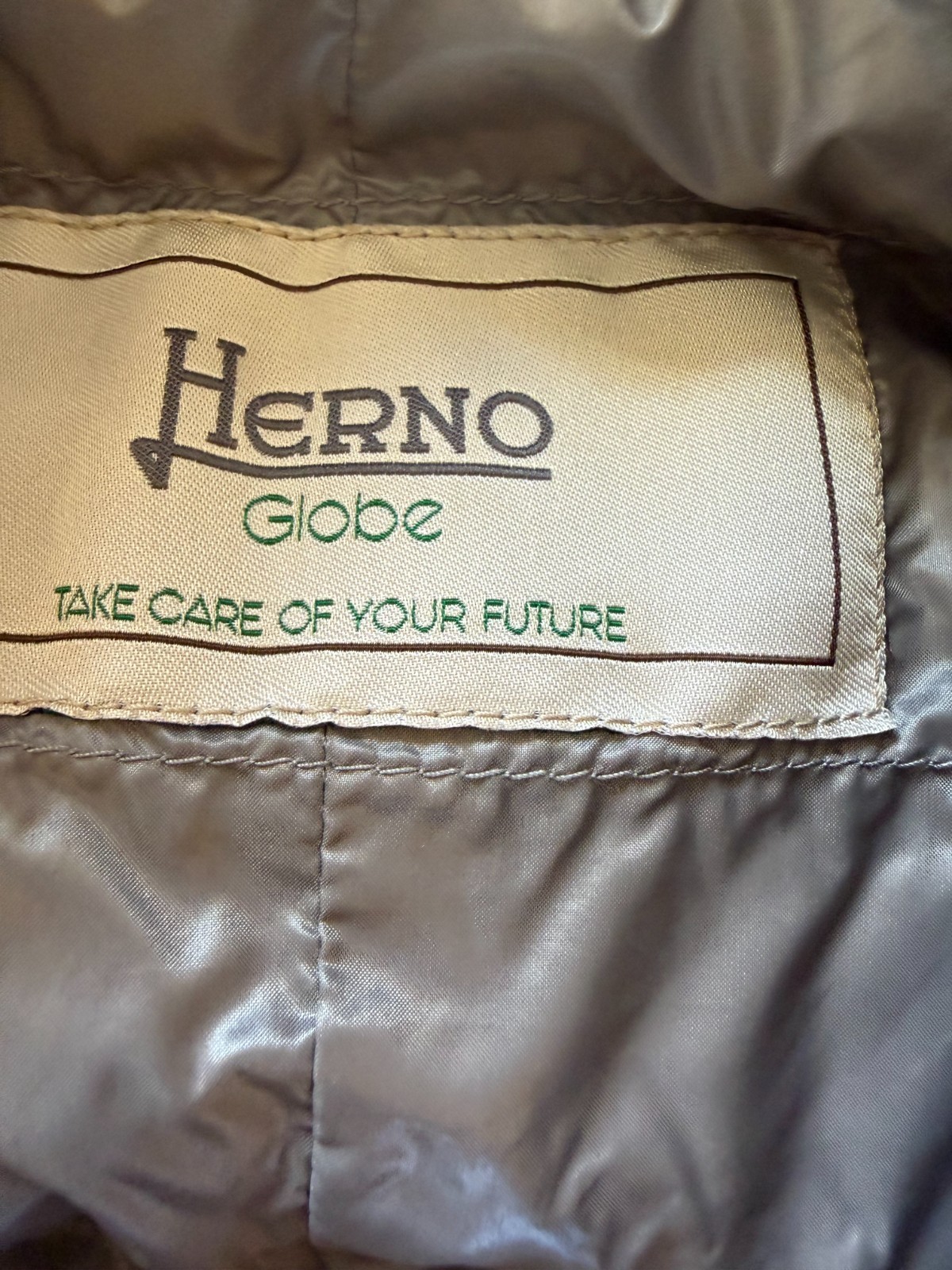 HERNO GLOBE BIODEGRADABLE Down Puffer Quilted sho… - image 4
