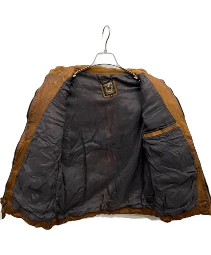 Schott Leather Jacket Men's Size M Brown image 3