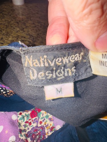 Vintage Colorblock Patchwork Nativewear Designs Artsy Jacket M Southwest Boho - Picture 6 of 12