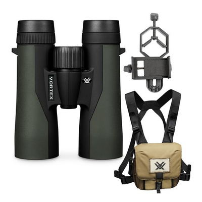 #ad Vortex 8x42 Crossfire HD Binoculars w Glasspak Haness amp; Smartphone Adapter Kit $149.99
