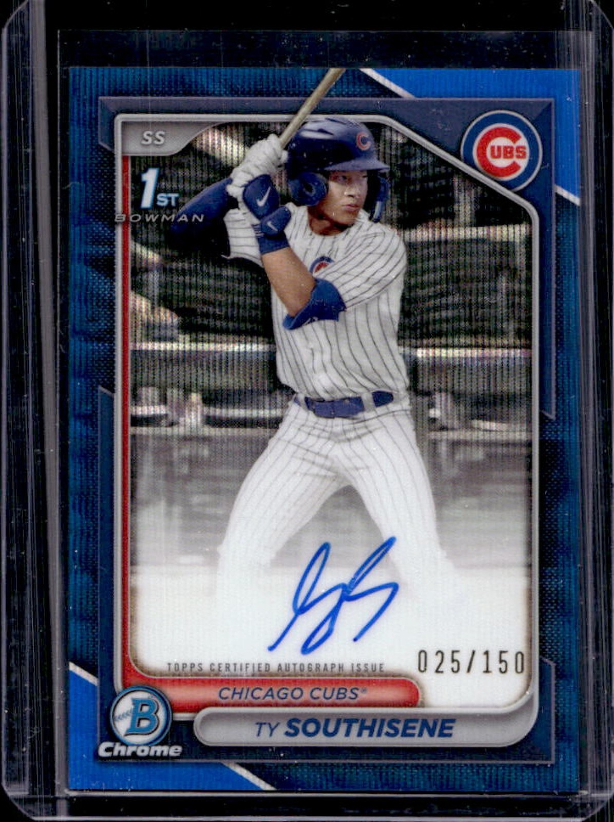 2024 Bowman Draft Ty Southisene Chrome Auto Blue Wave Refractor 1st #25/150