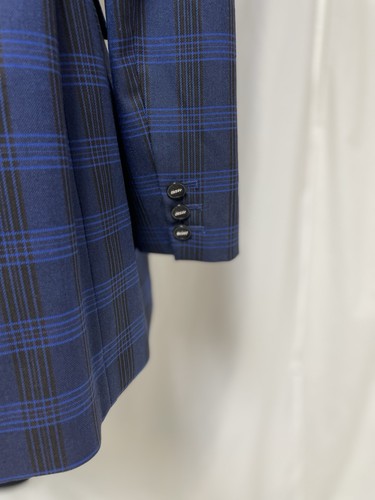 NEW DKNY Pant Suit Size 2 Two Piece Set Plaid Pockets Inverted Notch Lapel EXEC - Picture 8 of 24