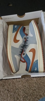 Jordan Women s Air Jordan 1 Low Top Phantom Denim Multi-Color FZ5045-091