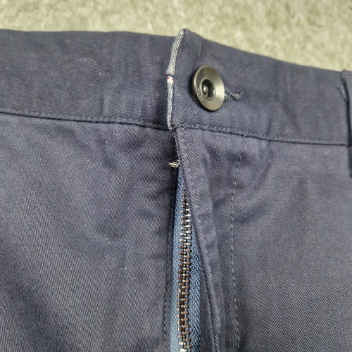 Tuta Frank pantaloncino uomo W31 blu navy chino elegante casual sartoriale estate nuovo con etichette - Foto 10 di 11