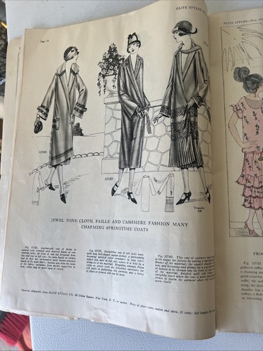 May 1925 Elite Styles Nov Dressmaker Tailor Fashion Magazine Catalog Ladies - Picture 5 of 11