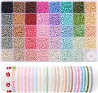 Funtopia 3Mm Perlen FüR ArmbäNder - 39 Farben, Matt, 9600 StüCk