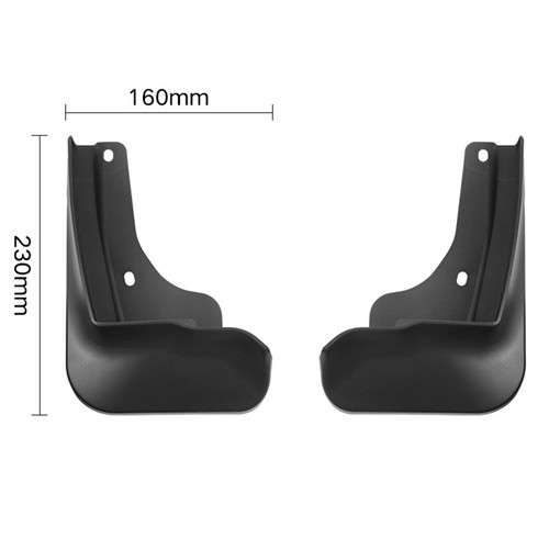 Car Mudguard ABS Mudguard Easy Installation Good Material Non-deformed Design - Picture 4 of 11