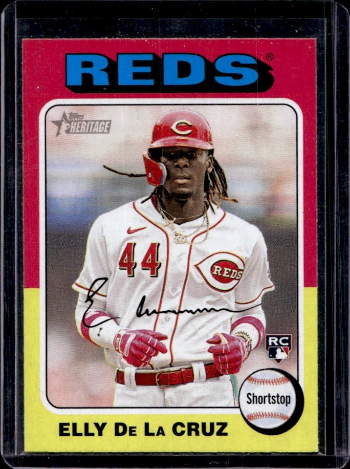 2024 Topps Heritage Elly De La Cruz Rookie RC #473 Reds