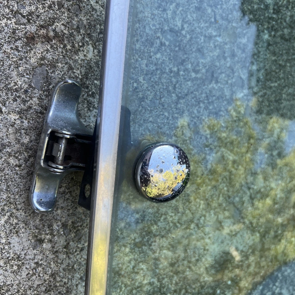 Chevy G20 GMC 1978-95 furgoneta personalizada OEM puerta trasera borde cromado ventanas de vidrio Foto 2 de 4