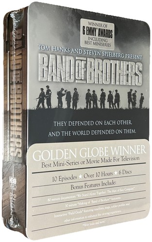 Band of Brothers - DVD 6-Disc Set HBO Mini Series Collection Tin Case SEALED - Picture 1 of 4