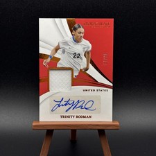 Trinity Rodman 2024-25 Panini Immaculate 17/25 Auto Patch USA Women's World Cup