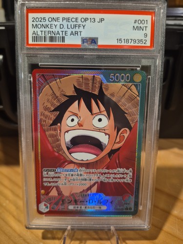 Monkey.D.Luffy (Alternate Art) graded PSA 9 for sale on eBay
