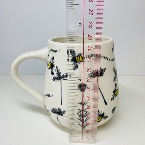 Anthropologie Bees And Flowers Large Mug - New - Picture 13 of 15