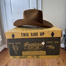 Vintage American Hat Co 7 1/4 Felt Cowboy Hat...