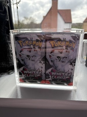 White Flare Custom Booster Box 36 Packs | Acryl Case