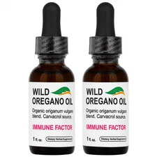 Wild Oregano Oil 2-Pack – Extra Strength Organic Origanum Vulgare Blend |Natural