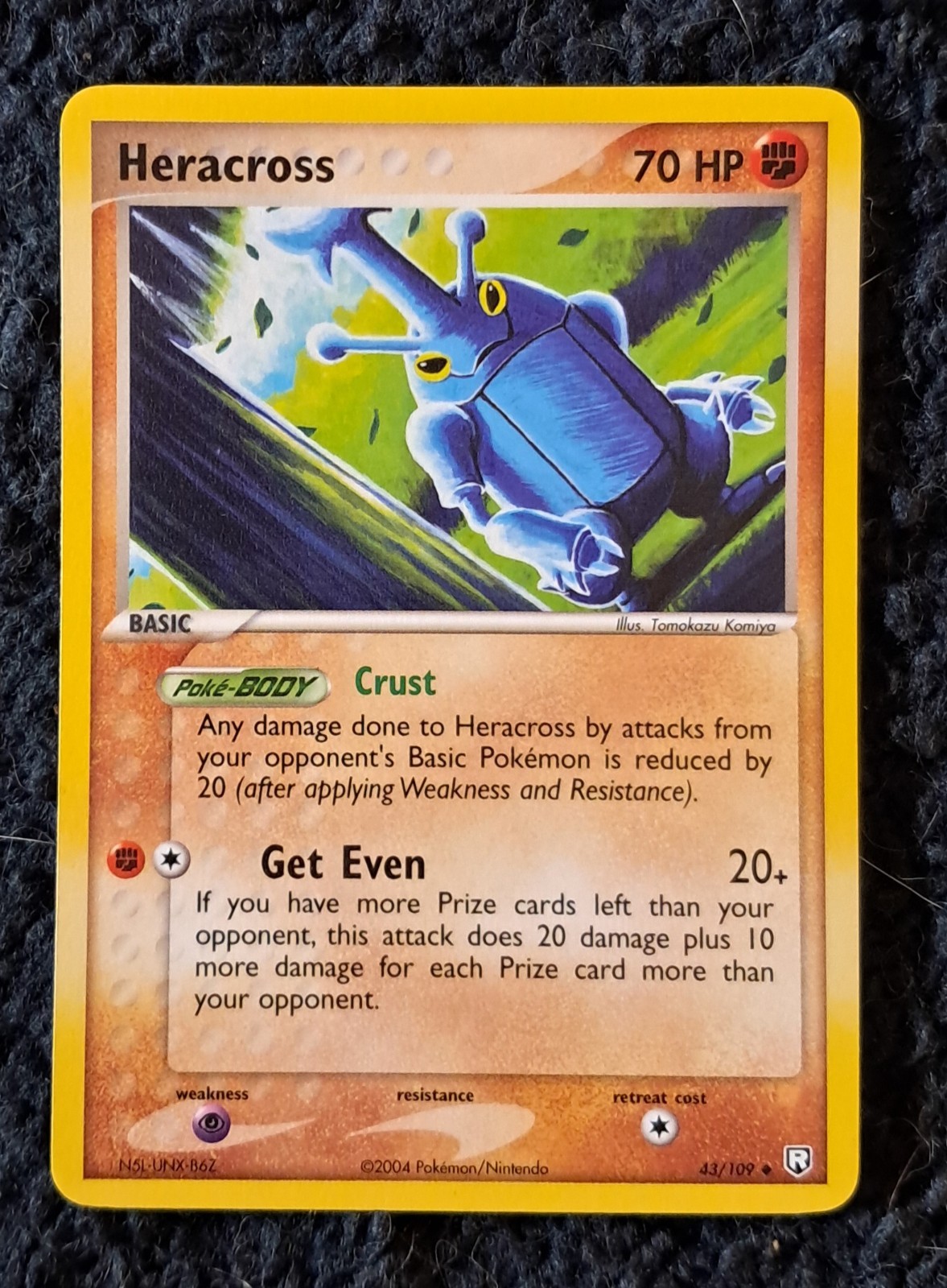 Pokemon Card Heracross 43/109 EX Team Rocket Returns NM (Komiya)