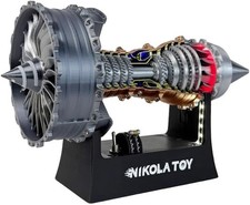 TR900 Turbofan Engine Model Kit – 1:20 Scale Turbojet Aircraft Engine – 3D Print