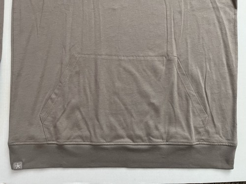 Barefoot Dreams Maglione Uomo Pima Maglia Nichel Taupe Taglia M - Foto 6 di 8