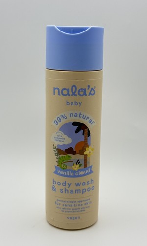 Nala’s Baby Vanilla Cloud Body Wash & Shampoo 200ml 99% Natural Vegan
