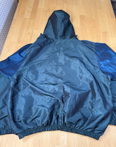 Vintage 90s SURF STYLE Interplanetary Windbreaker Green Iridescent Jacket One Sz - Picture 9 of 9