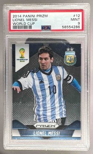 58554286 Lionel Messi 2014 Panini Prizm FIFA World Cup Brazil #12 PSA 9
