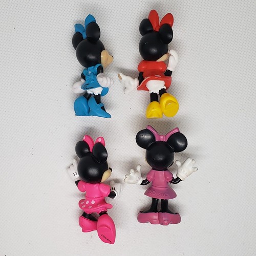 4 Disney MINNIE MOUSE Cake TOPPER Toys Mickey Mouse & Friends PVC Collectibles - Picture 2 of 8
